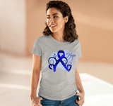 Colon Cancer Heart of Hope Ribbon Shirts - Cancer Apparel and Gifts