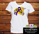 Bladder Cancer Heart of Hope Ribbon Shirts - Cancer Apparel and Gifts