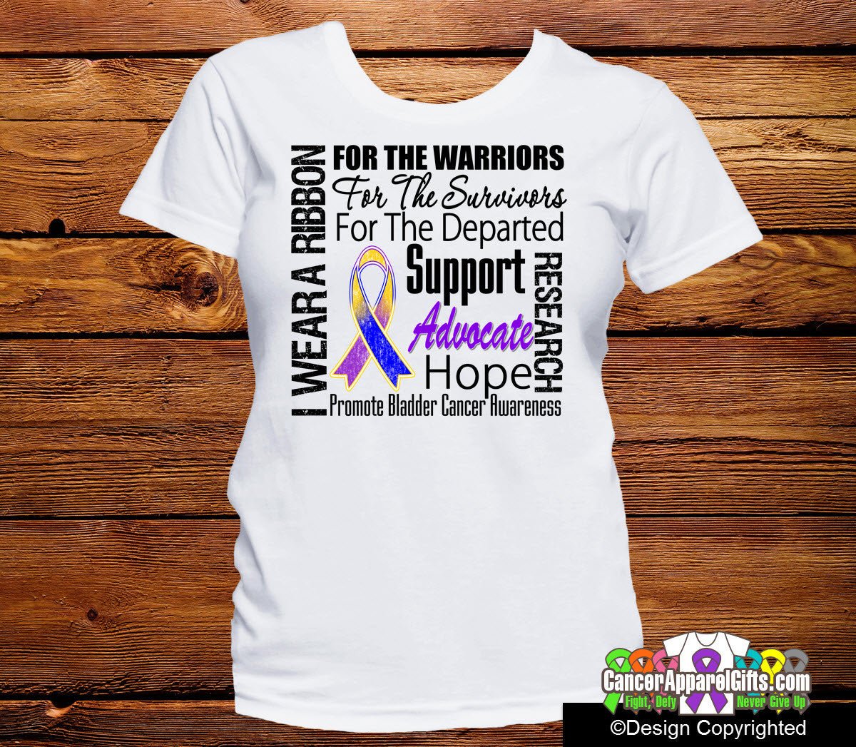 Bladder Cancer Tribute Shirts - Cancer Apparel and Gifts