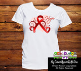 Blood Cancer Heart of Hope Ribbon Shirts - Cancer Apparel and Gifts