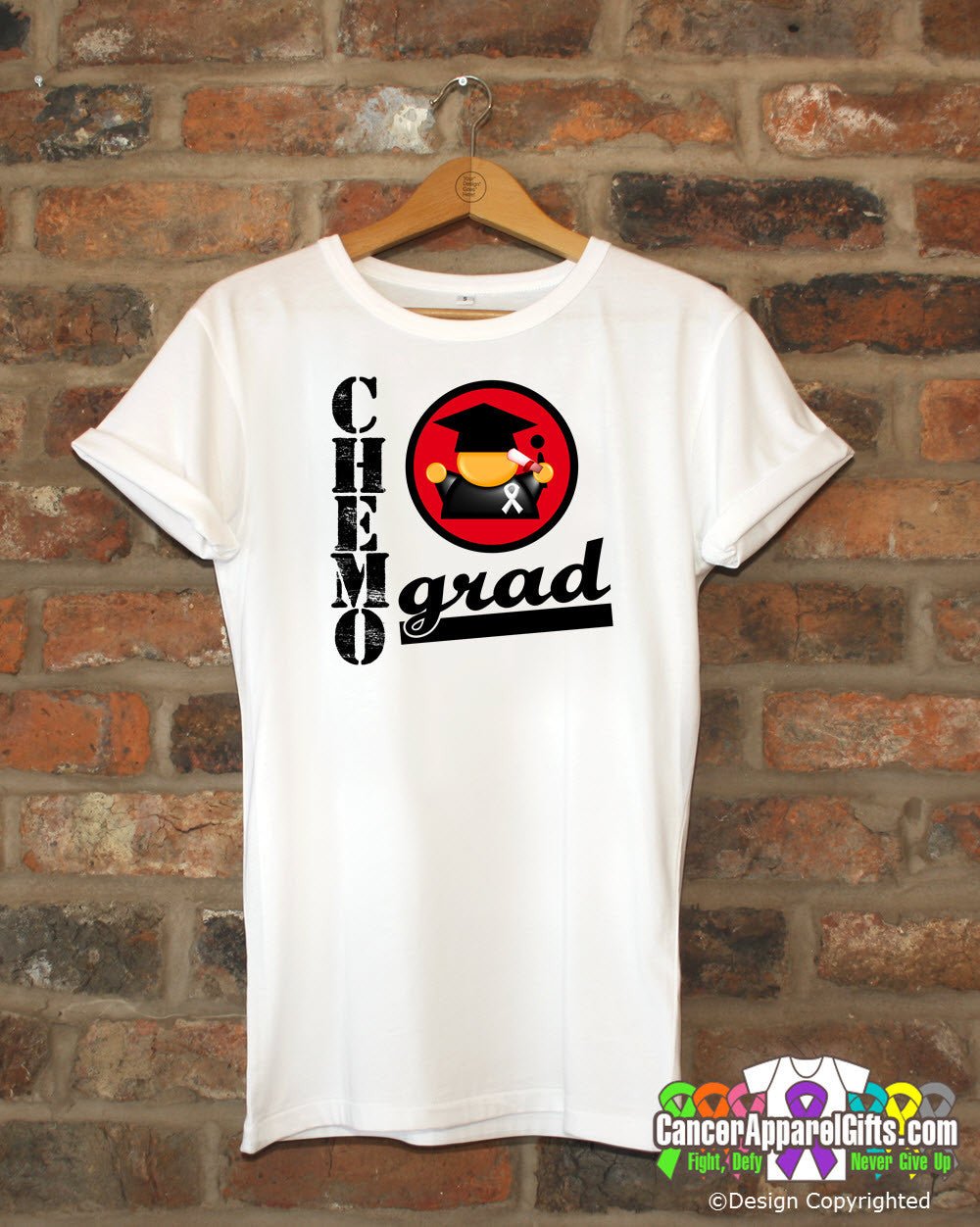 Bone Cancer Chemo Grad Shirts - Cancer Apparel and Gifts