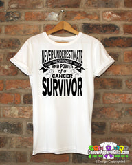 Bone Cancer Never Underestimate Strength Shirts - Cancer Apparel and Gifts