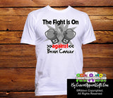 Brain Cancer The Fight is On Shirts - Cancer Apparel and Gifts