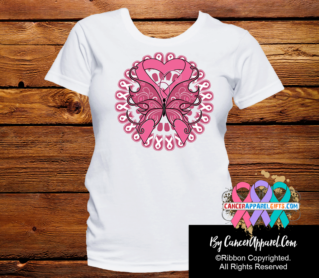 Breast Cancer Stunning Butterfly Shirts