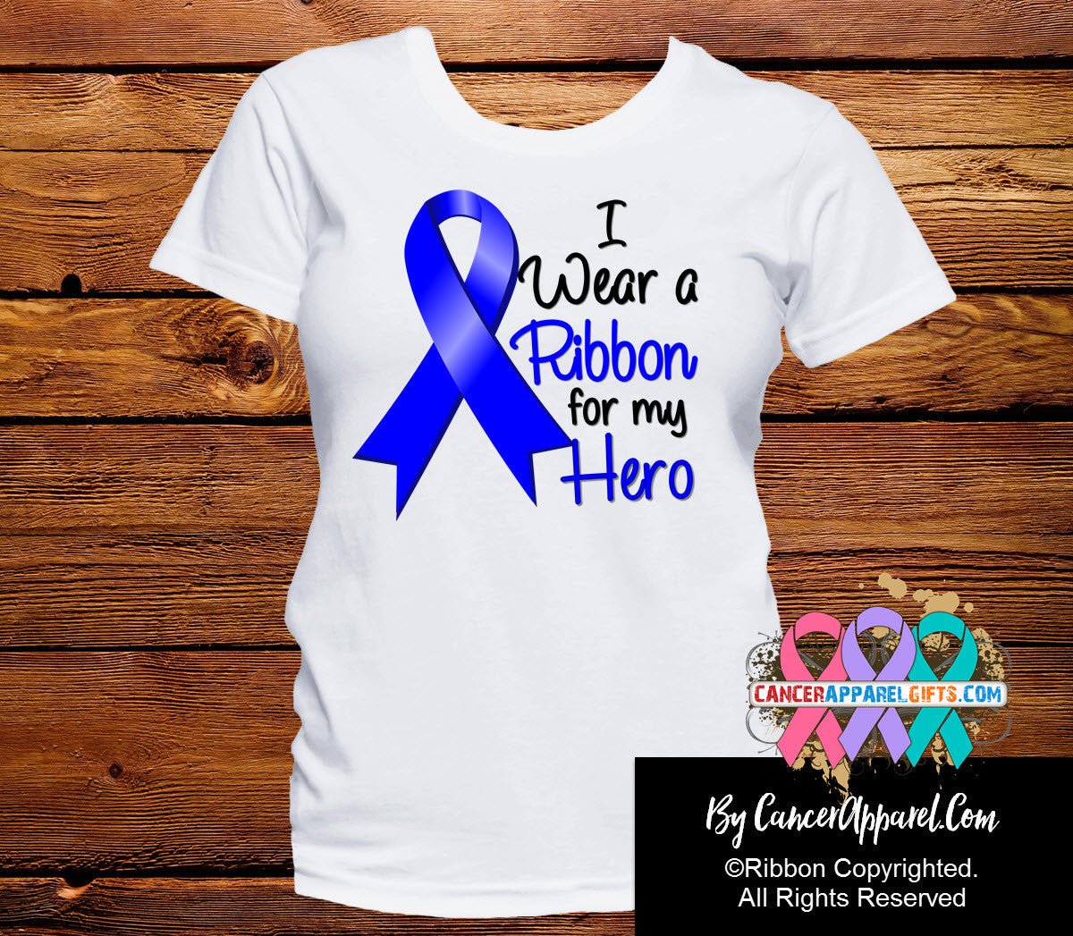 Colon Cancer For My Hero Shirts - Cancer Apparel and Gifts