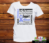 Esophageal Cancer I Wear Periwinkle for the Warriors Survivors Departed T-Shirt - Cancer Apparel and Gifts