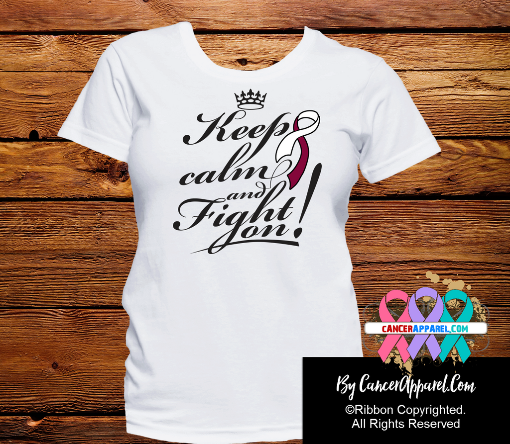 Head and Neck Cancer Keep Calm and Fight On Shirts