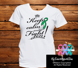 Liver Cancer Keep Calm and Fight On Shirts - Cancer Apparel and Gifts
