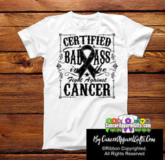 Melanoma Certified Bad Ass In The Fight Shirts - Cancer Apparel and Gifts