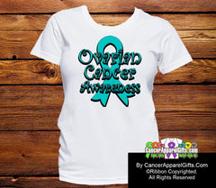 Ovarian Cancer Awareness Ribbon Shirts - Cancer Apparel and Gifts