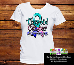 Thyroid Cancer Awareness Ribbon Shirts - Cancer Apparel and Gifts