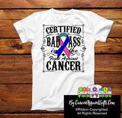 Thyroid Cancer Certified Bad Ass In The Fight Shirts - Cancer Apparel and Gifts