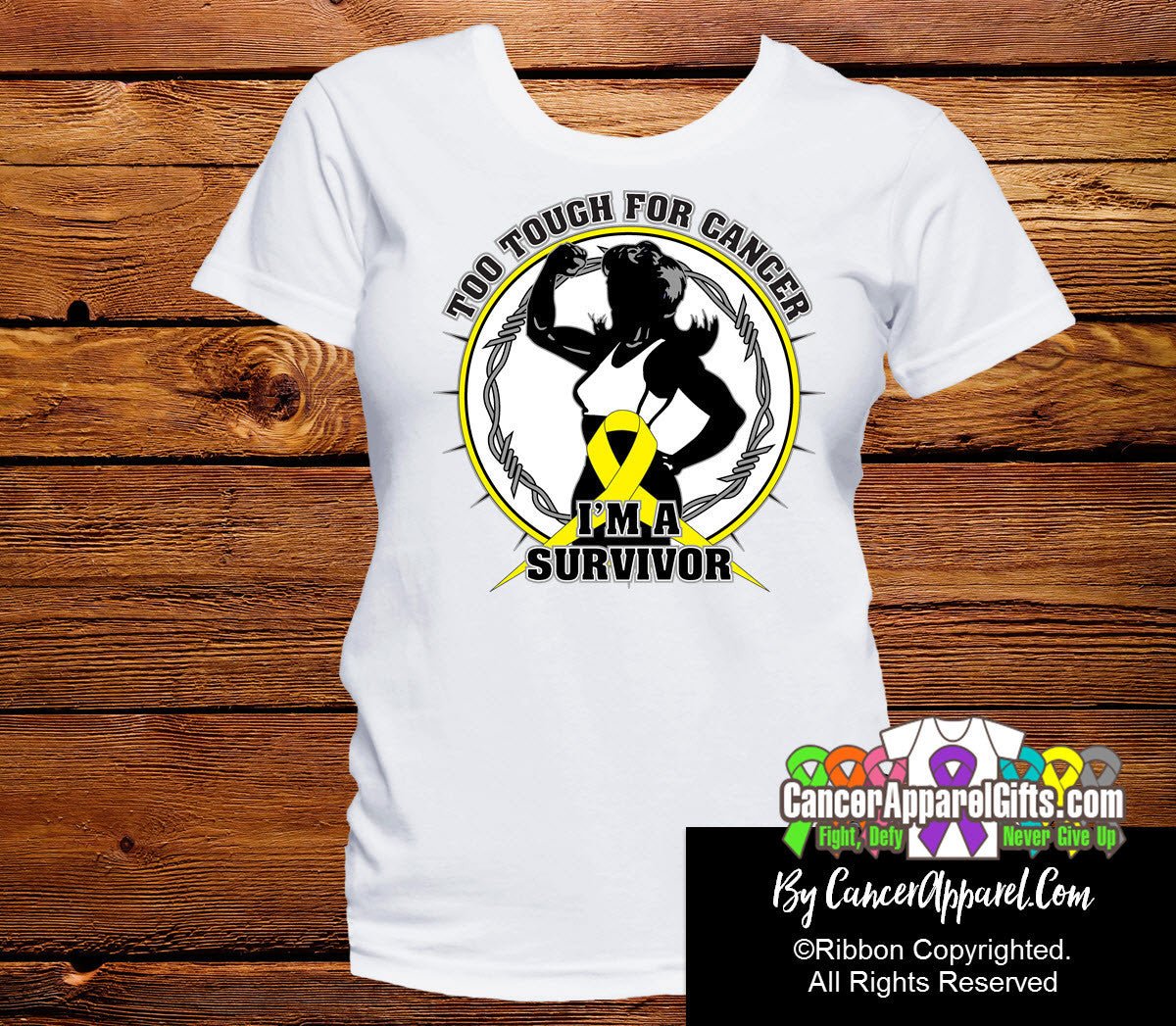 Too Tough For Sarcoma Shirts - Cancer Apparel and Gifts