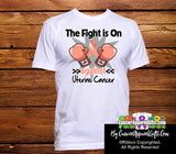 Uterine Cancer The Fight is On Men Shirts