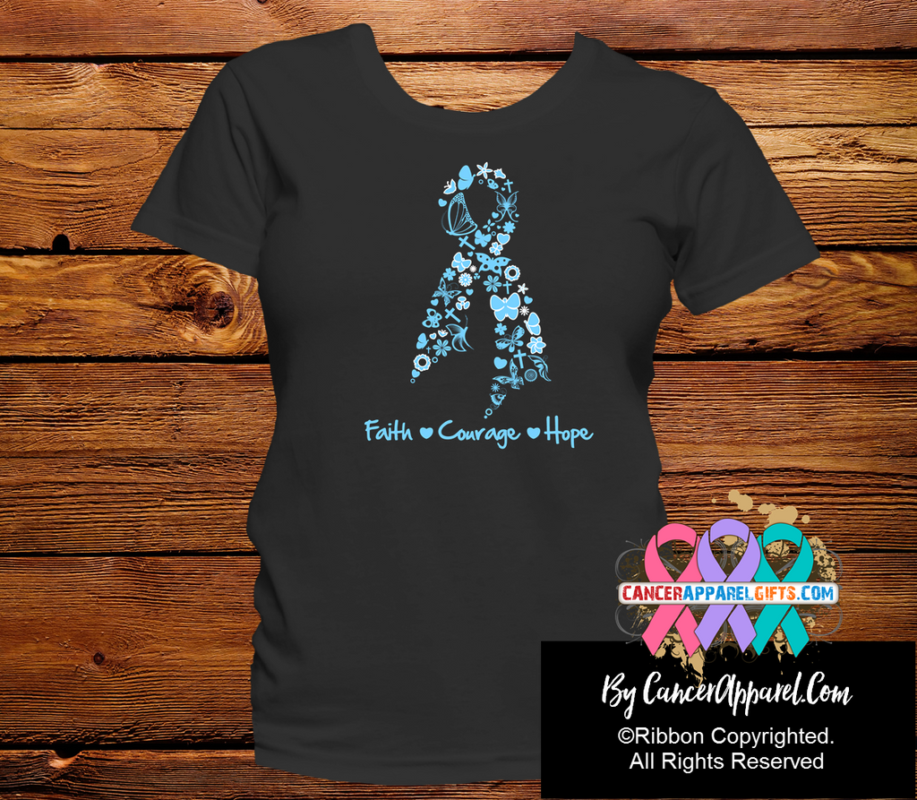 Prostate Cancer Faith Courage Hope Shirts