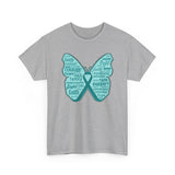 Copy of Thyroid Cancer Butterfly Collage T-Shirt