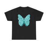 Copy of Thyroid Cancer Butterfly Collage T-Shirt