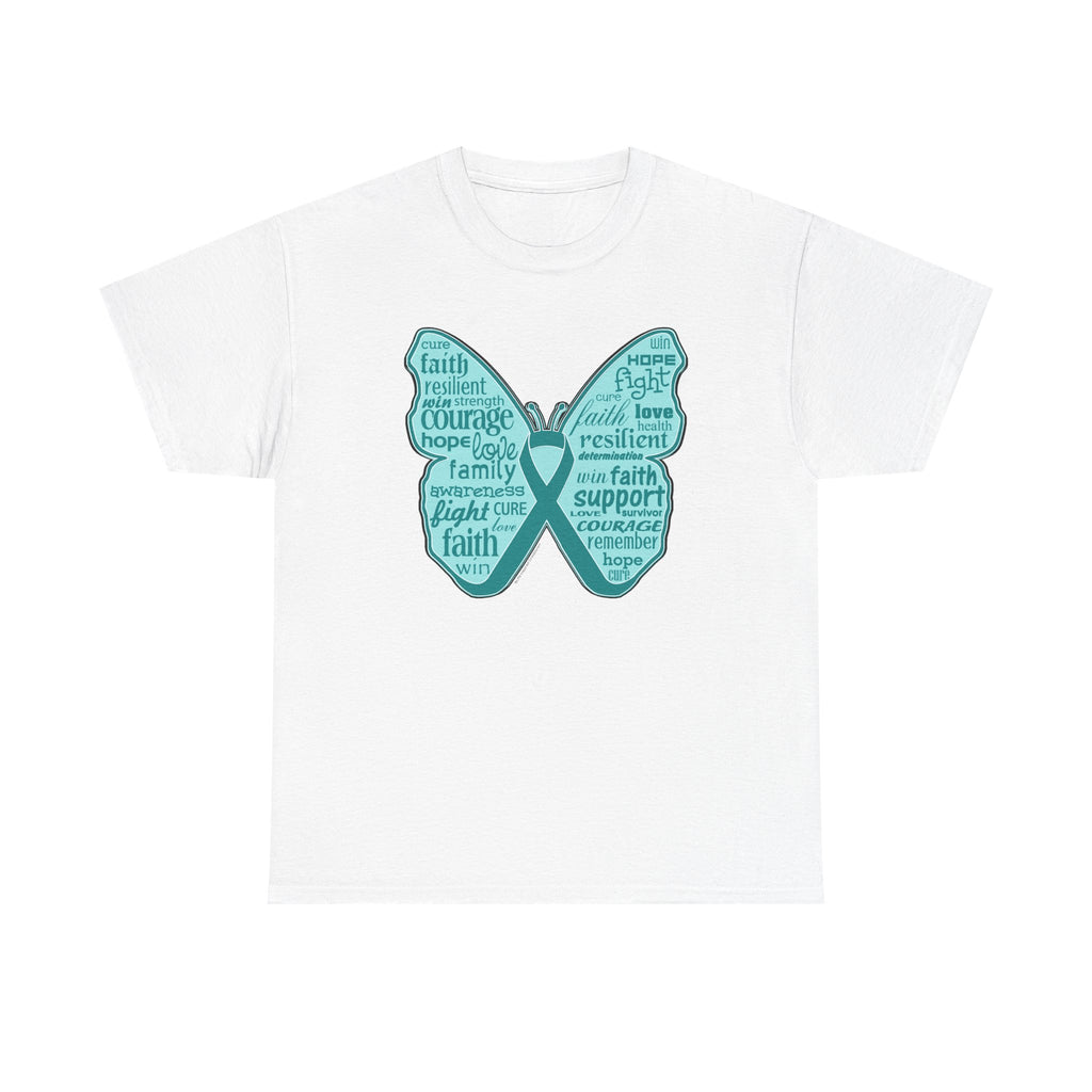 Copy of Thyroid Cancer Butterfly Collage T-Shirt