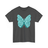 Copy of Thyroid Cancer Butterfly Collage T-Shirt