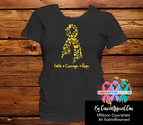 Appendix Cancer Faith Courage Shirts - Cancer Apparel and Gifts