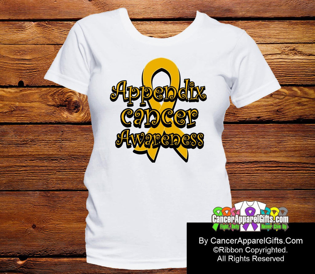Appendic Cancer Ribbon Appendix Cancer Awareness | Cancer Apparel and Gifts