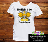 Appendix Cancer The Fight is On Ladies Shirts