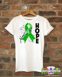 Bile Duct Cancer Floral Hope Ribbon T-Shirt