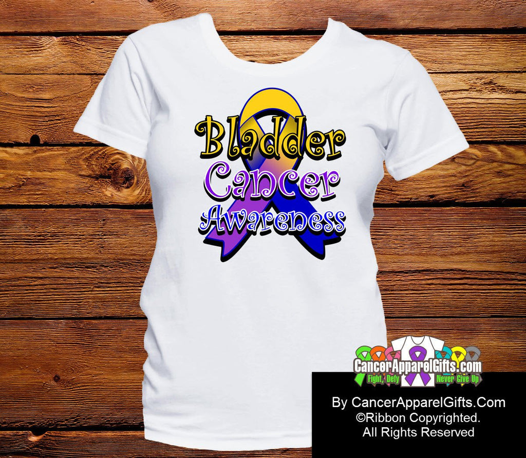 Bladder Cancer Awareness Ribbon Shirts