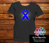 Colon Cancer Awareness Heart Ribbon Shirts - Cancer Apparel and Gifts