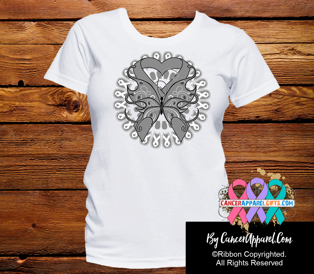 Brain Cancer Stunning Butterfly Shirts
