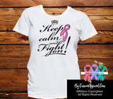 Breast Cancer Keep Calm and Fight On Shirts - Cancer Apparel and Gifts
