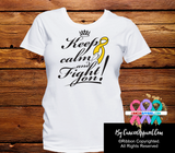 Childhood Cancer Keep Calm and Fight On Shirts - Cancer Apparel and Gifts