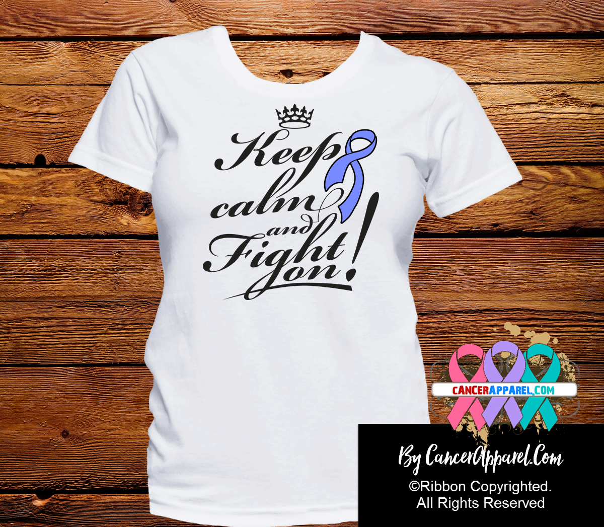 Esophageal Cancer Keep Calm and Fight On Shirts