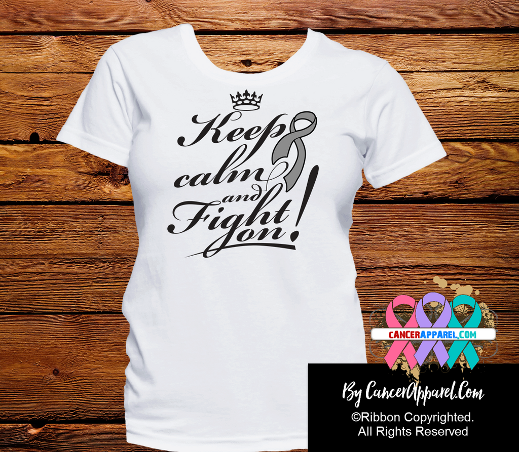 Brain Cancer Keep Calm Fight On Shirts