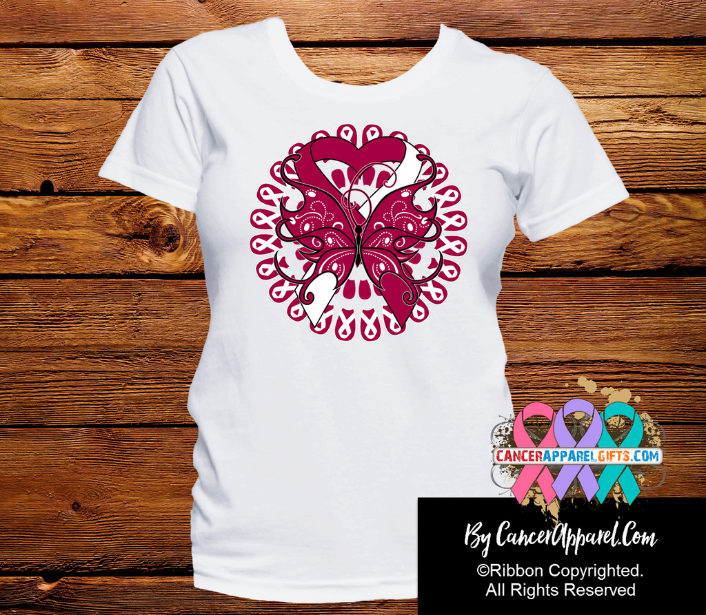 Head Neck Cancer Stunning Butterfly Shirts