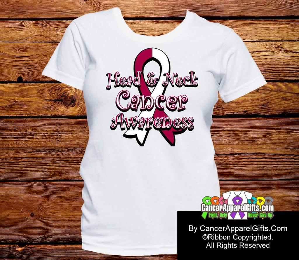 Head Neck Cancer Awareness Ribbon Shirts