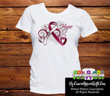 Head Neck Cancer Heart of Hope Ribbon Shirts - Cancer Apparel and Gifts