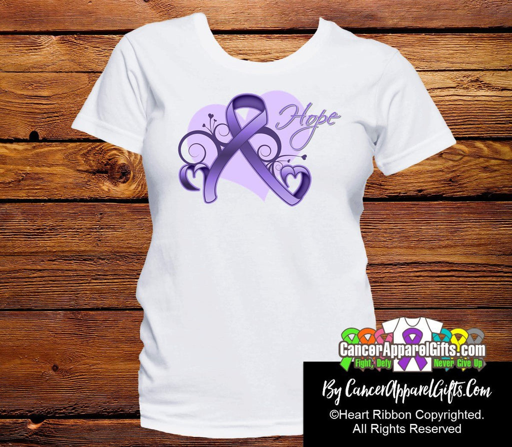 Hodgkins Lymphoma Heart of Hope Ribbon Shirts