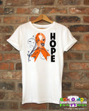 Kidney Cancer Floral Hope Ribbon T-Shirt