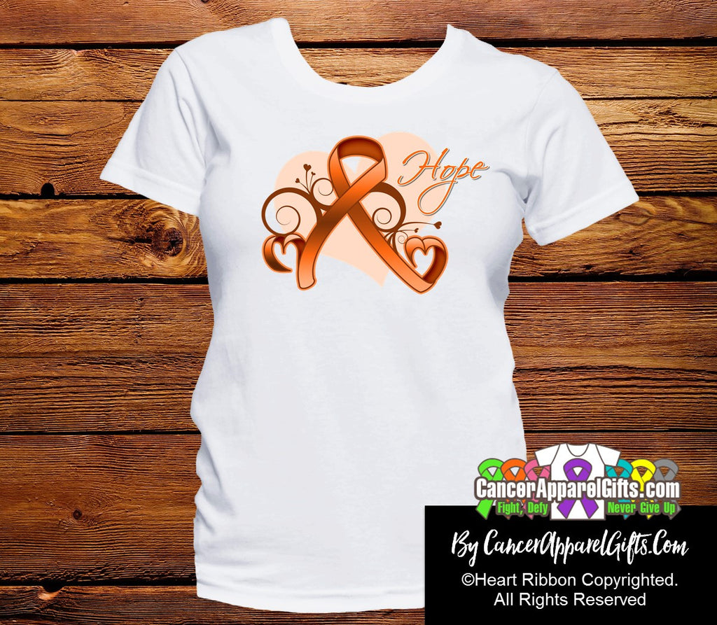 Kidney Cancer Heart of Hope Ribbon Shirts