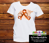 Kidney Cancer Heart of Hope Ribbon Shirts - Cancer Apparel and Gifts