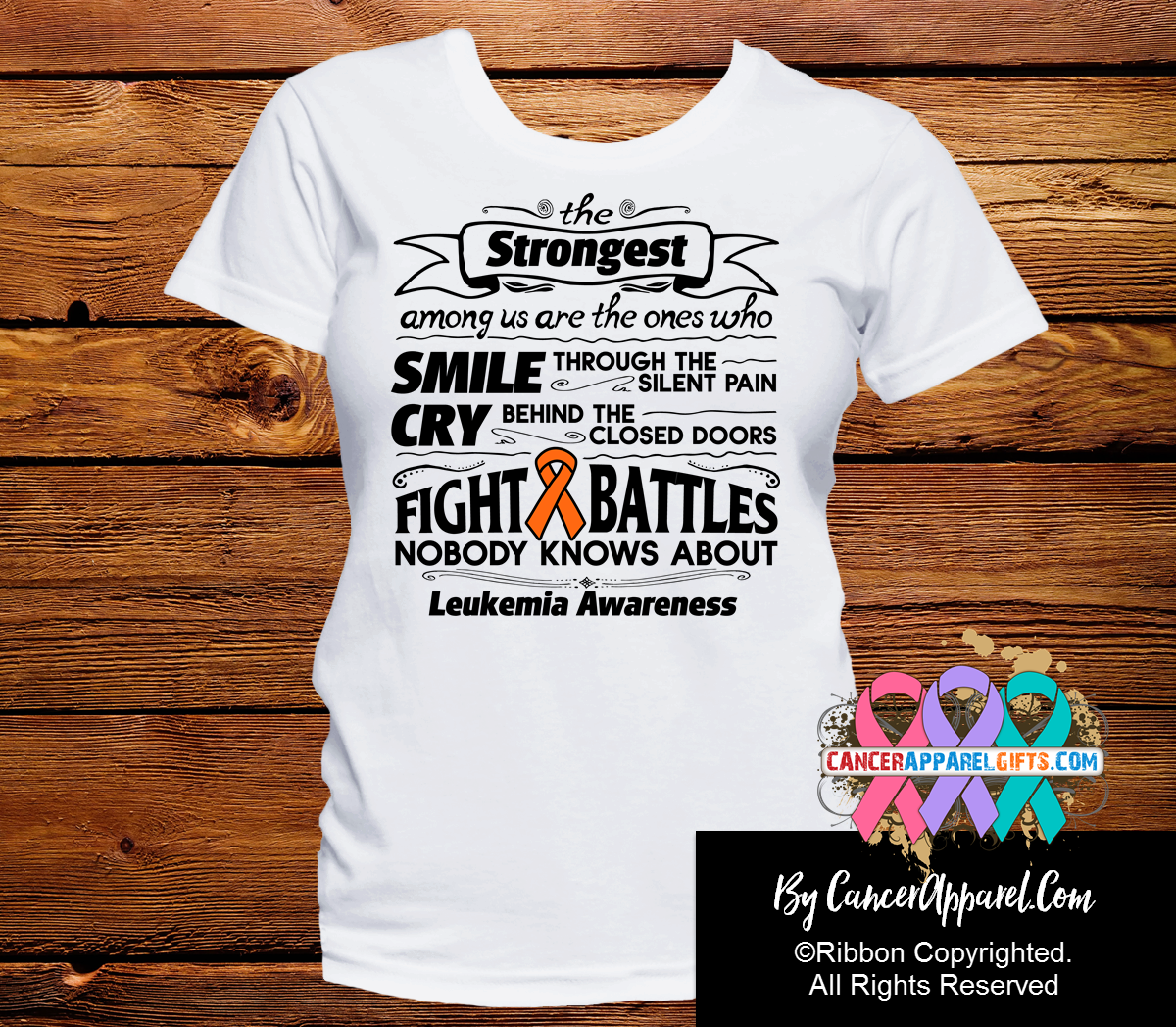 Leukemia The Strongest Among Us Shirts - Cancer Apparel and Gifts