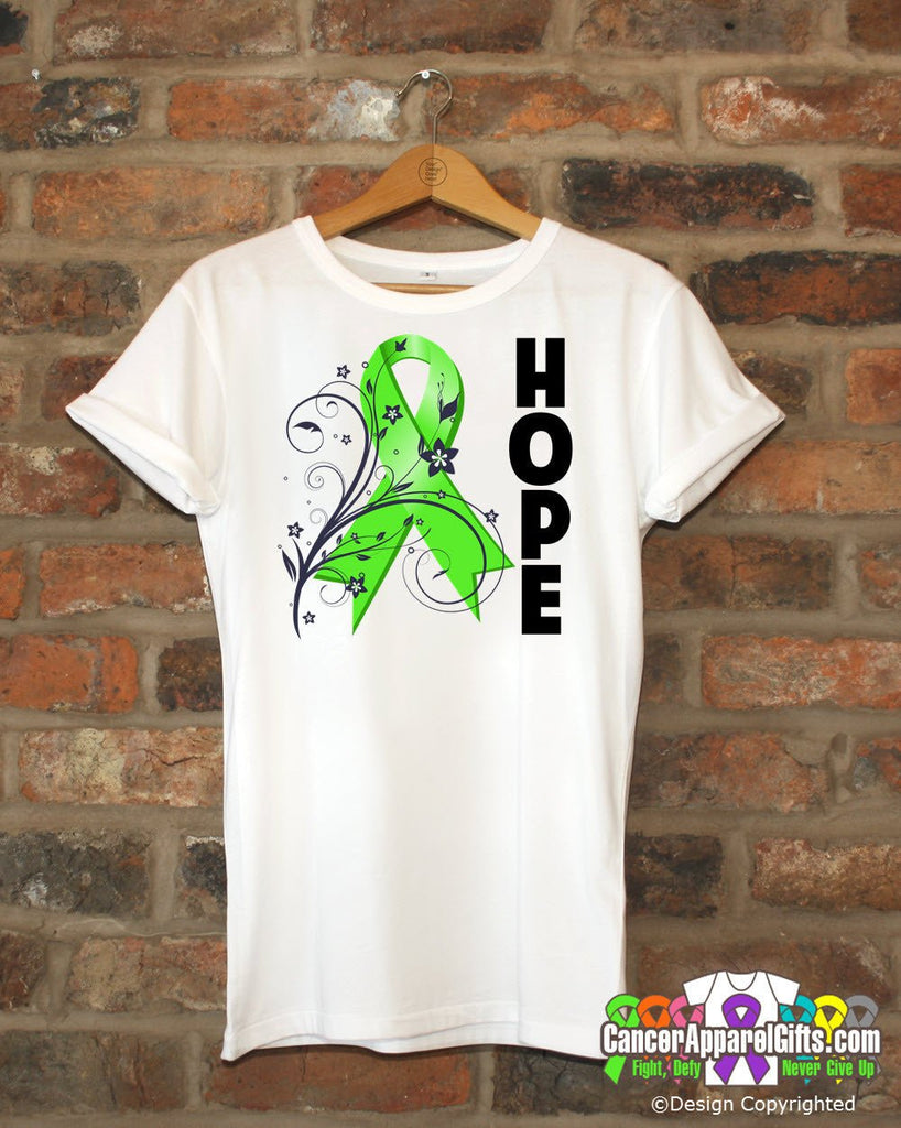 Lymphoma Floral Hope Ribbon T-Shirt