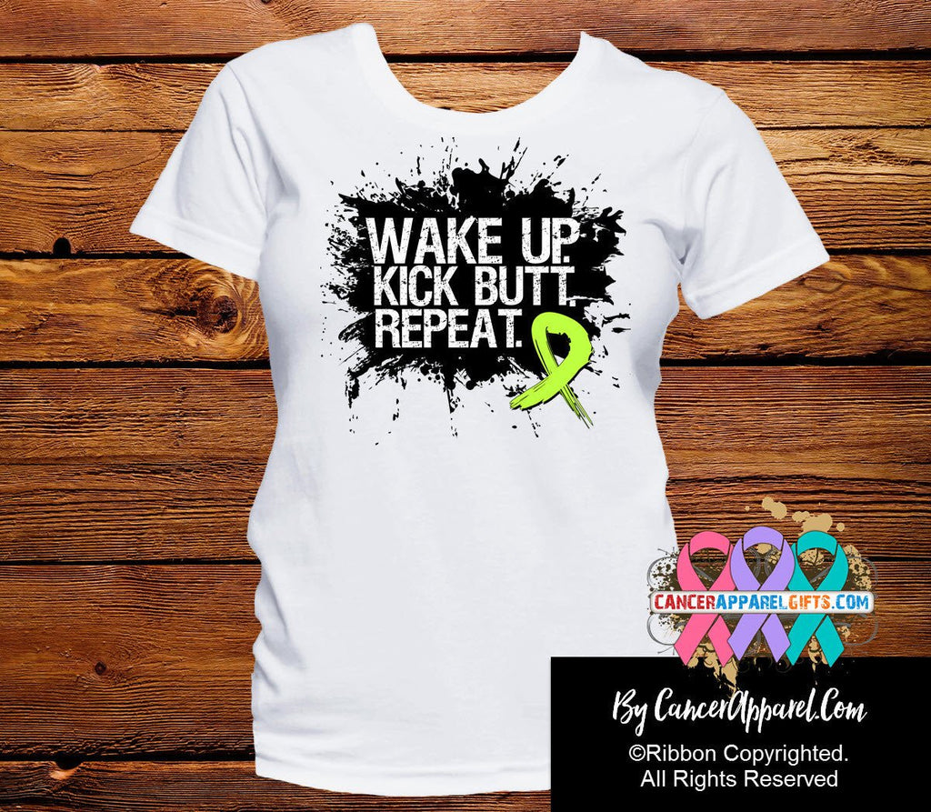 Lymphoma Shirts Wake Up Kick Butt and Repeat