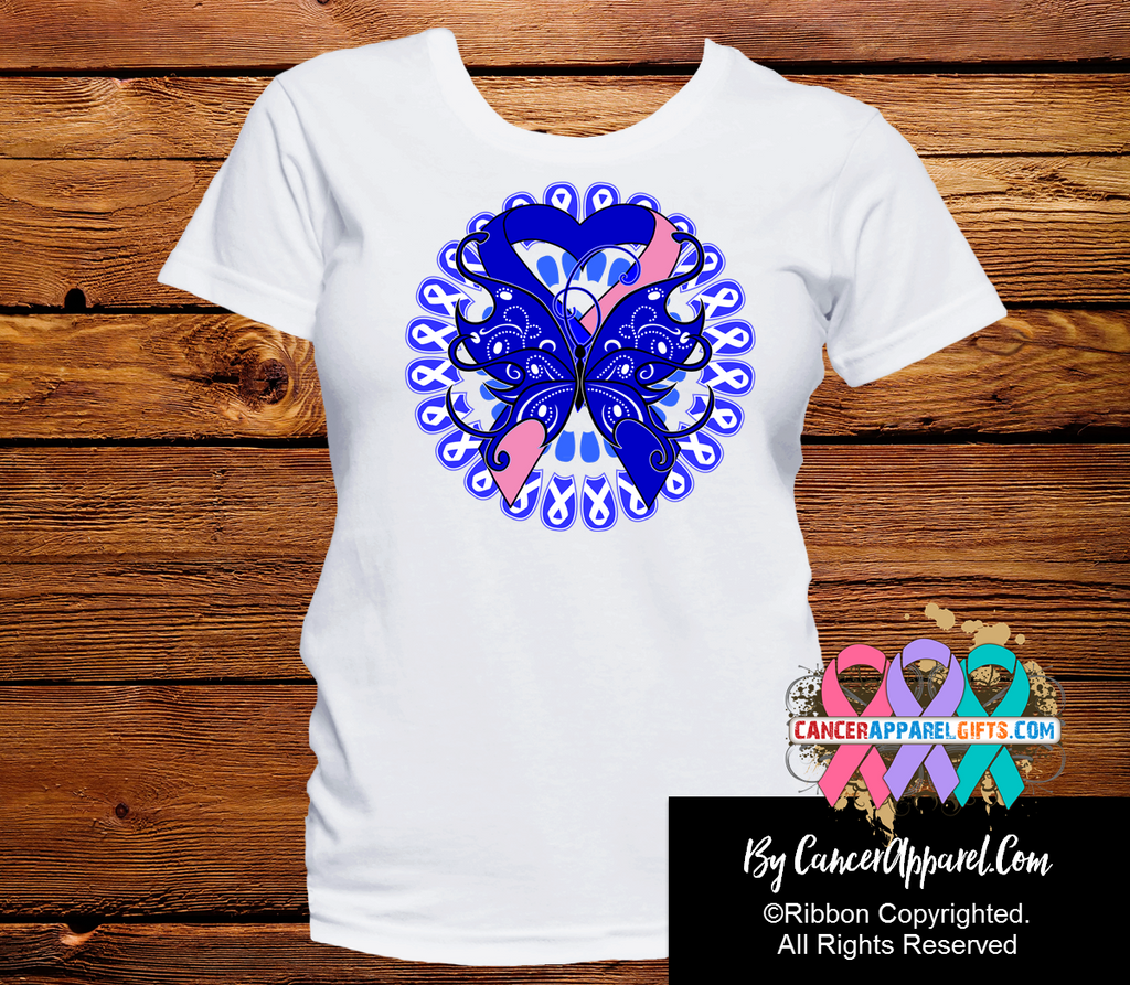 Male Breast Cancer Stunning Butterfly Shirts