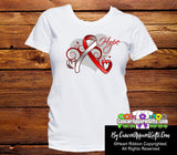Oral Cancer Heart of Hope Ribbon Shirts - Cancer Apparel and Gifts