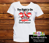 Oral Cancer The Fight is On Ladies Shirts