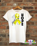 Osteosarcoma Floral Hope Ribbon T-Shirt