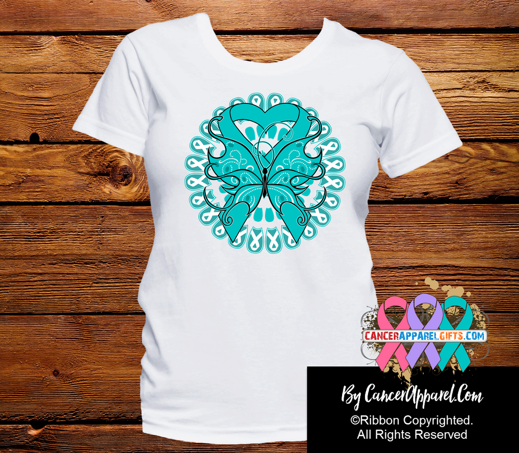 Ovarian Cancer Stunning Butterfly Shirts