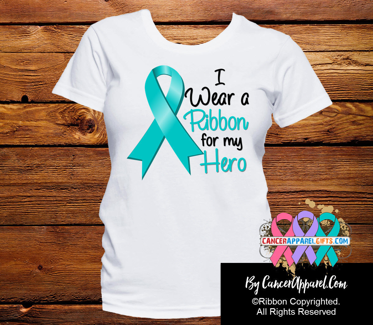 Ovarian Cancer For My Hero Shirts - Cancer Apparel and Gifts